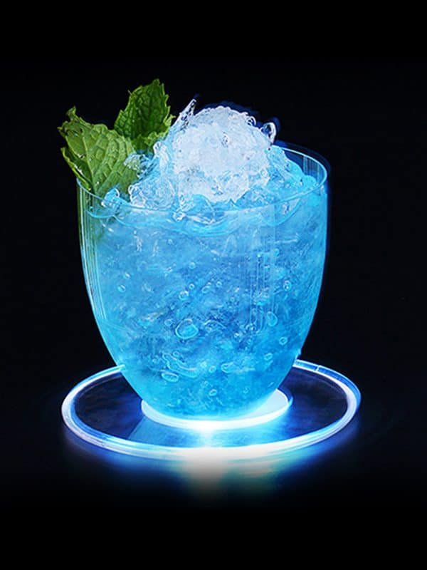botella de etiqueta led