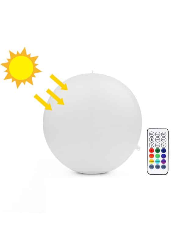 luces solares flotantes para piscinas
