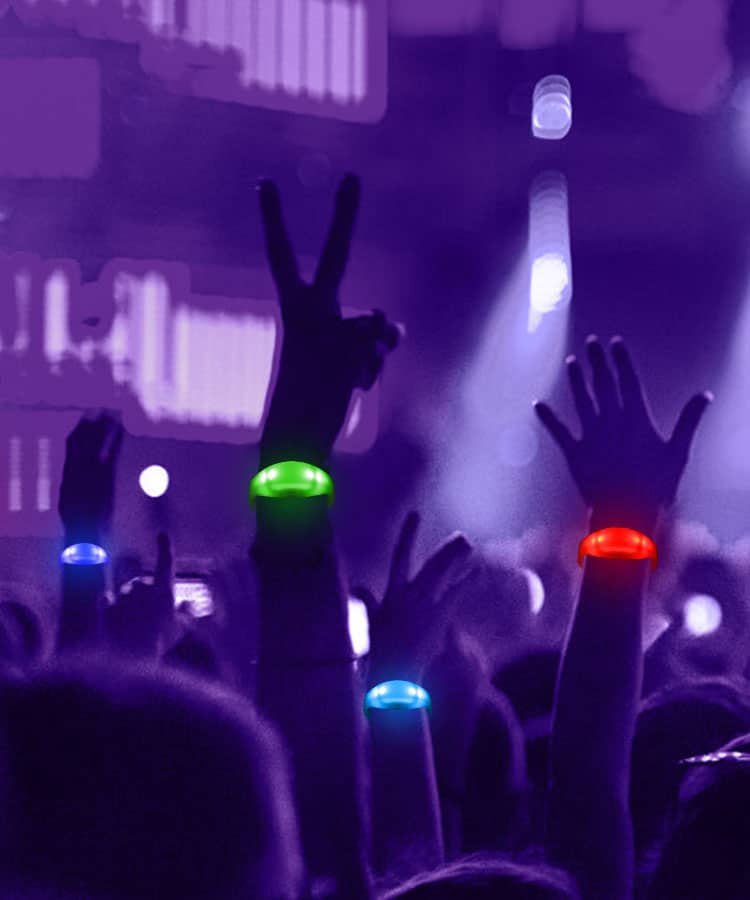 pulsera led de control